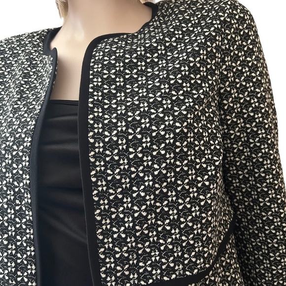 Ricki's Textured Boyfriend Blazer Jacket Open Front Roomy Trench Details S M - Picture 8 of 13